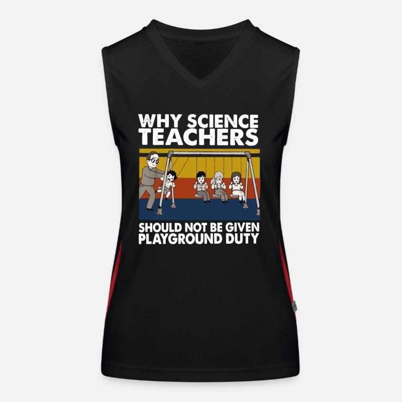Science teacher Funktionelles Kontrast-Tank Top für Frauen