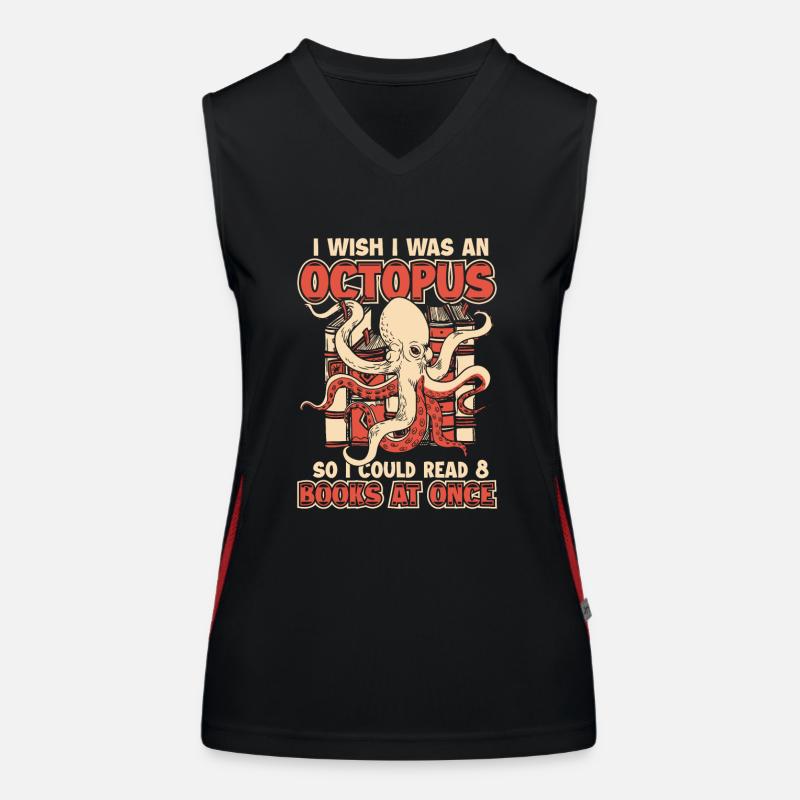 Octopus Octopus Cuttlefish Animal Women's Functional Contrast Tank Top
