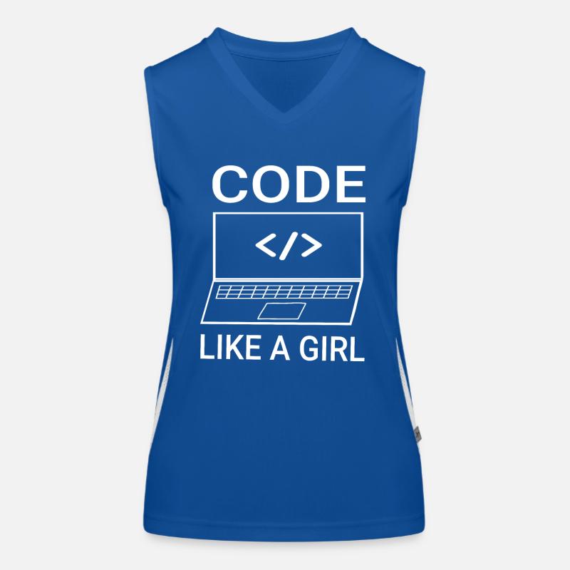 Softwareentwickler Programmierer Frauen Mädchen Funktionelles Kontrast-Tank Top für Frauen