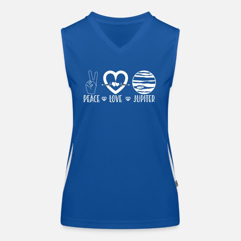 Jupiter Planète Univers Astrologie spatiale Débardeur respirant contrasté Femme