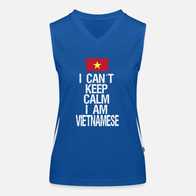 I can not Keep Calm I am Vietnamese Funktionelles Kontrast-Tank Top für Frauen