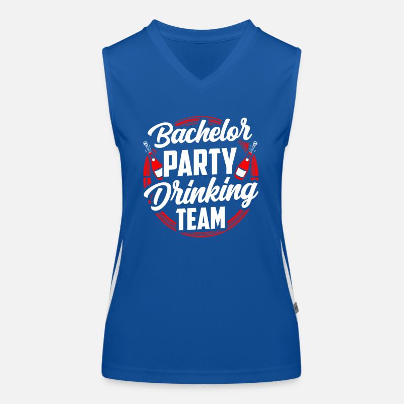 Bachelor Party Drinking Team Drinking Team Bride Women's Functional Contrast Tank Top
