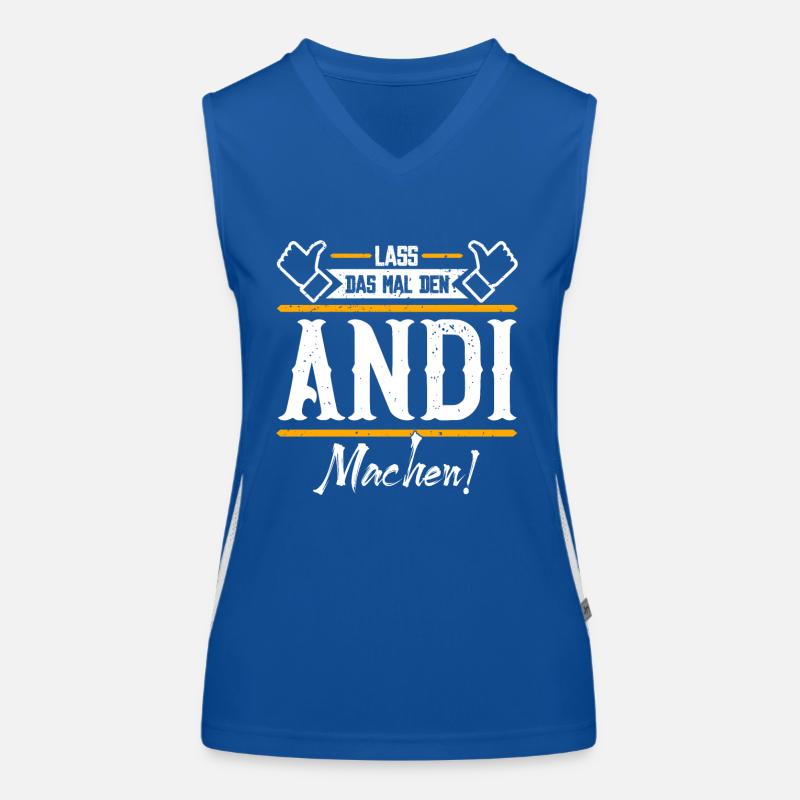 Andi Geschenkidee Geschenk Geburtstag Funktionelles Kontrast-Tank Top für Frauen