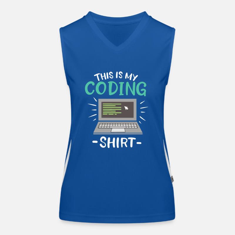 This is my Coding Shirt Coder Women's Functional Contrast Tank Top