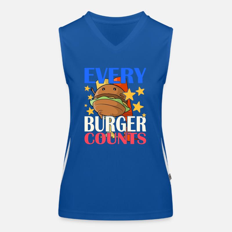 Every Burger Counts Women's Functional Contrast Tank Top