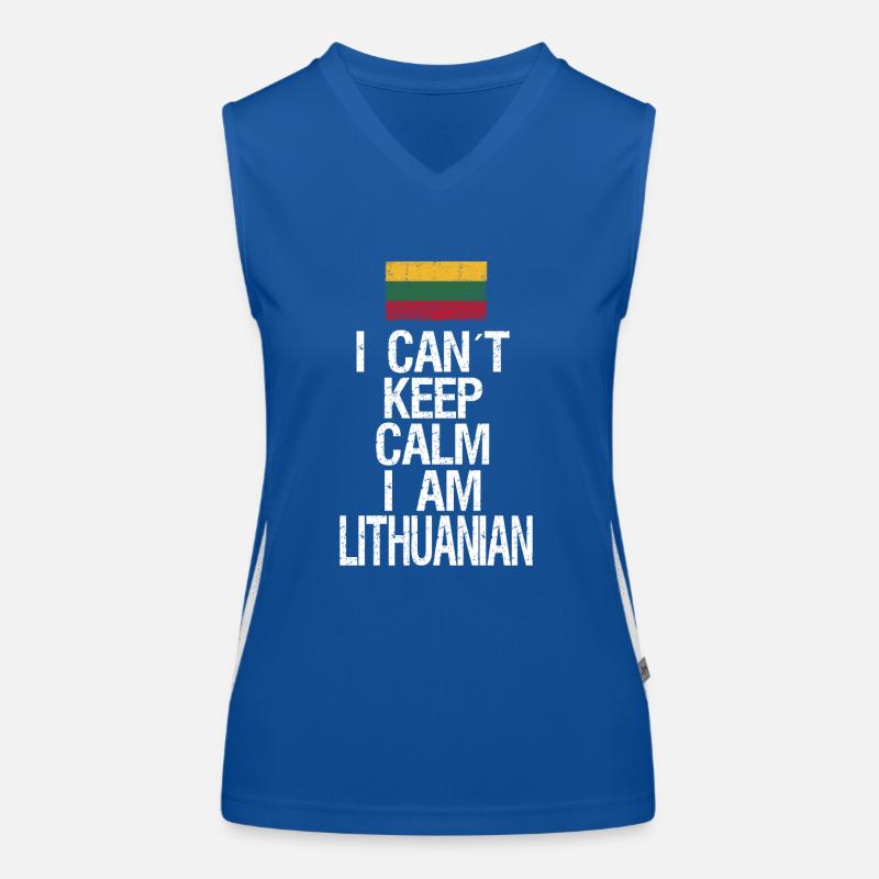 I can not Keep Calm I am Litauer Funktionelles Kontrast-Tank Top für Frauen