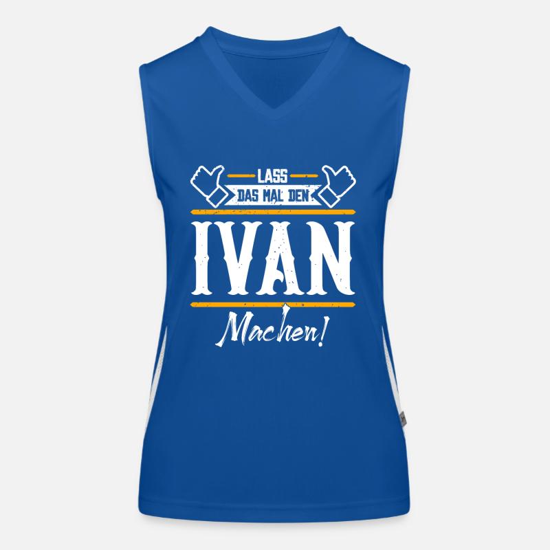 Ivan Geschenkidee Geschenk Geburtstag Funktionelles Kontrast-Tank Top für Frauen