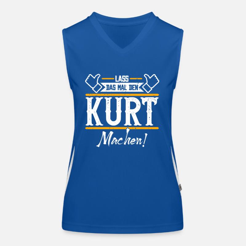 Kurt Geschenkidee Geschenk Geburtstag Funktionelles Kontrast-Tank Top für Frauen