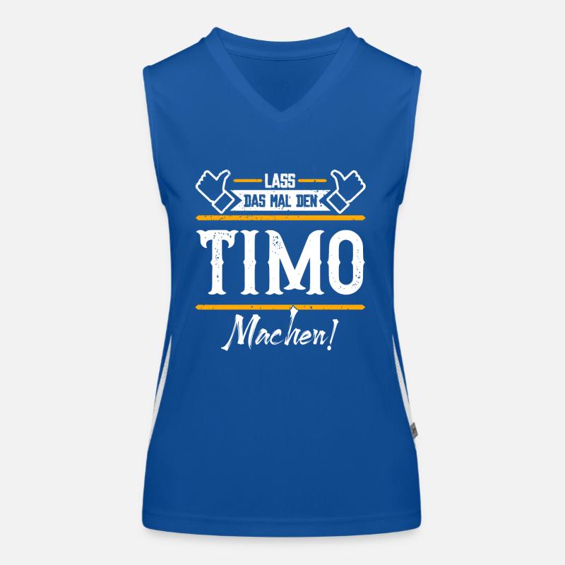 Timo Geschenkidee Geschenk Geburtstag Funktionelles Kontrast-Tank Top für Frauen