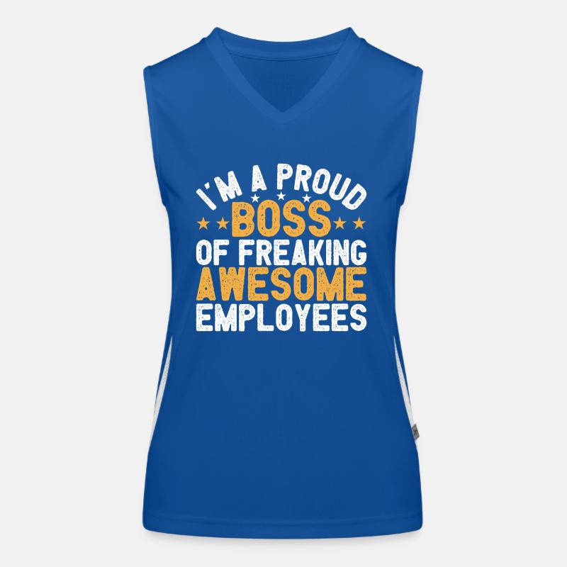 Bester Geschäftsführer Mitarbeiter Unternehmer Funktionelles Kontrast-Tank Top für Frauen