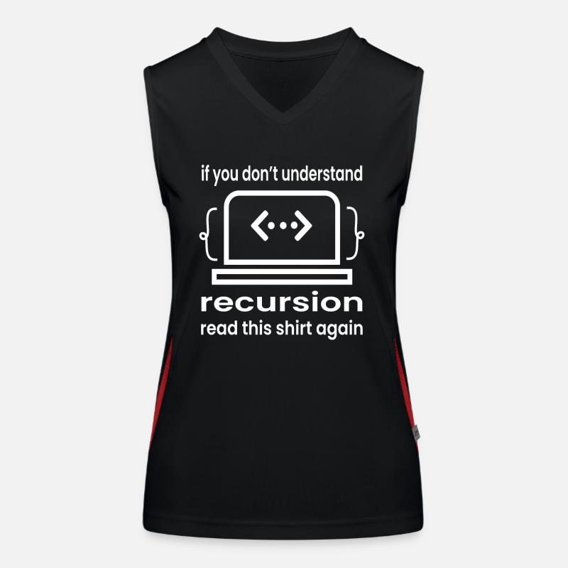 Cadeau de programmeur développeur de logiciels Débardeur respirant contrasté Femme
