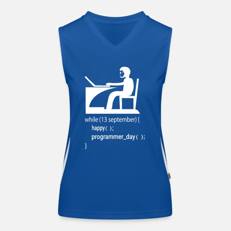 Softwareentwickler Programmierer Geschenk Funktionelles Kontrast-Tank Top für Frauen