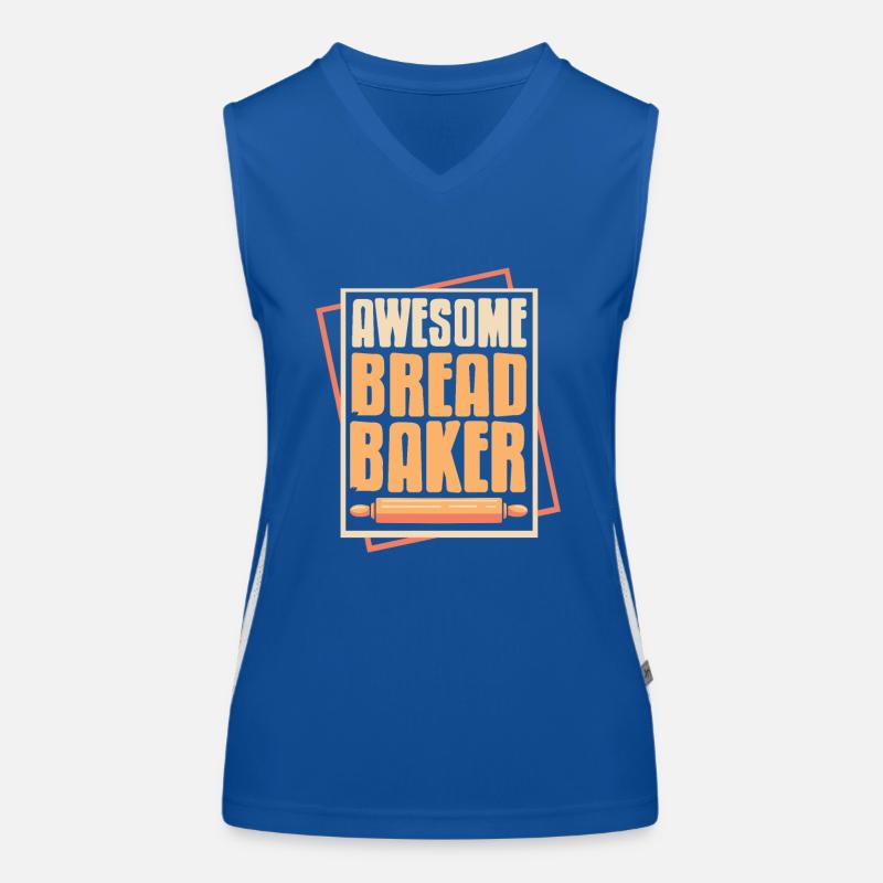 Awesome bread baker Women's Functional Contrast Tank Top