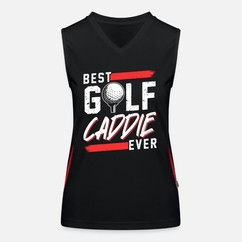 Meilleur Golf Caddy Ever Golf Golf Débardeur respirant contrasté Femme