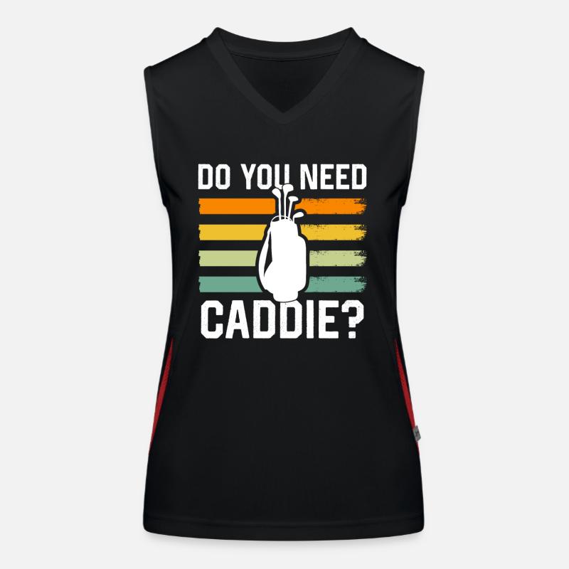 Avez-vous besoin d’un caddie? Golf Golf Caddy Débardeur respirant contrasté Femme