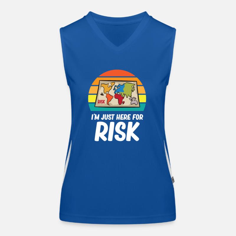 Risque - I'm just here for risk Débardeur respirant contrasté Femme