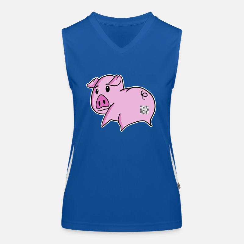 Pig Ass - Pig Butt Débardeur respirant contrasté Femme