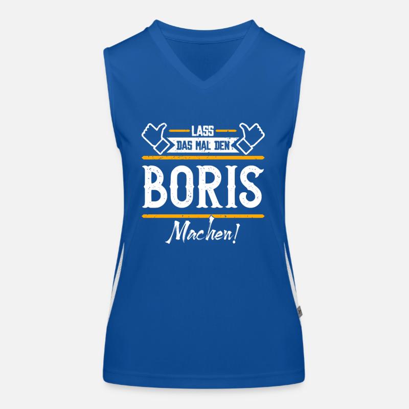 Boris Geschenkidee Geschenk Geburtstag Funktionelles Kontrast-Tank Top für Frauen