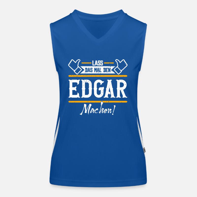 Edgar Geschenkidee Geschenk Geburtstag Funktionelles Kontrast-Tank Top für Frauen
