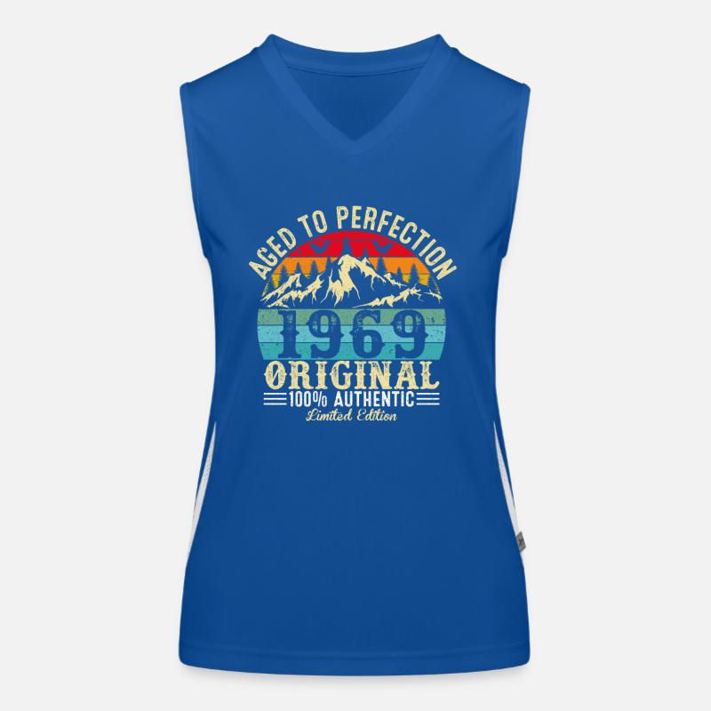 Perfekt gealtert 1969 Original Funktionelles Kontrast-Tank Top für Frauen