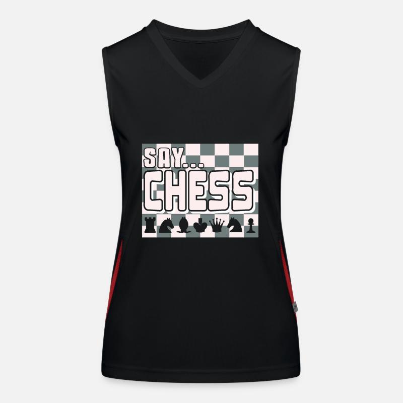 Échecs - Dites échecs Débardeur respirant contrasté Femme
