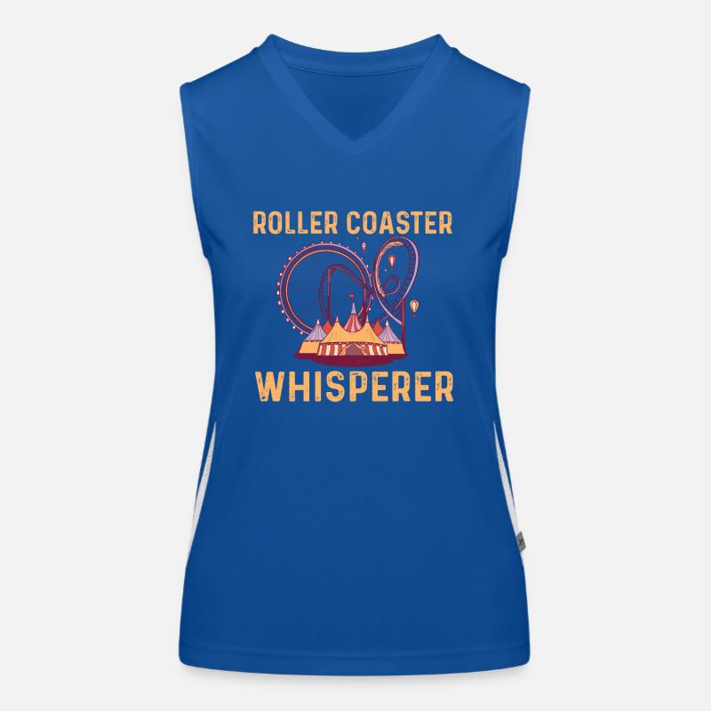Roller coaster whisperer Women's Functional Contrast Tank Top