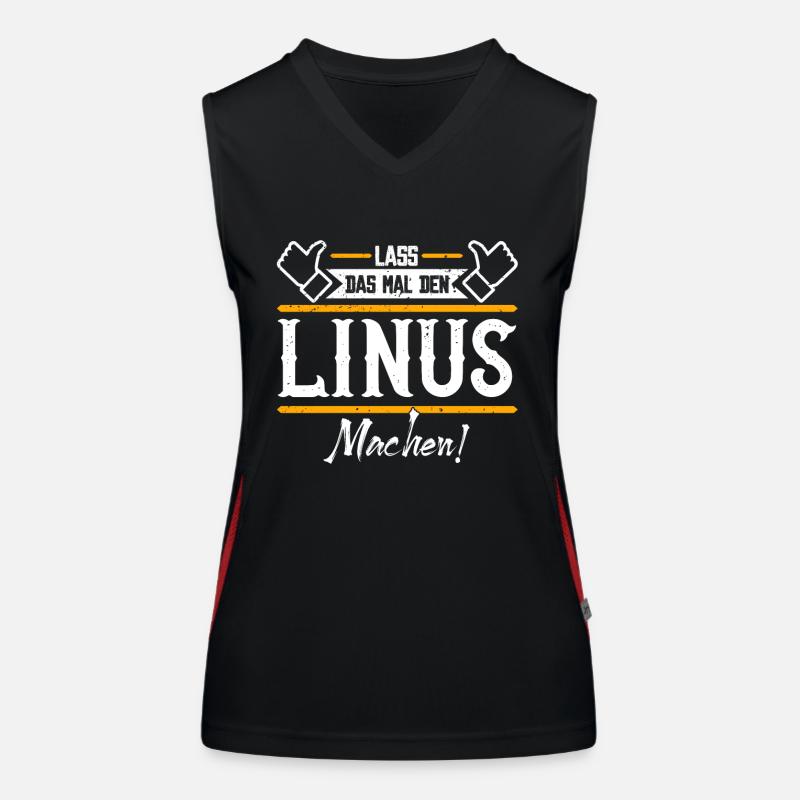 Linus Geschenkidee Geschenk Geburtstag Funktionelles Kontrast-Tank Top für Frauen