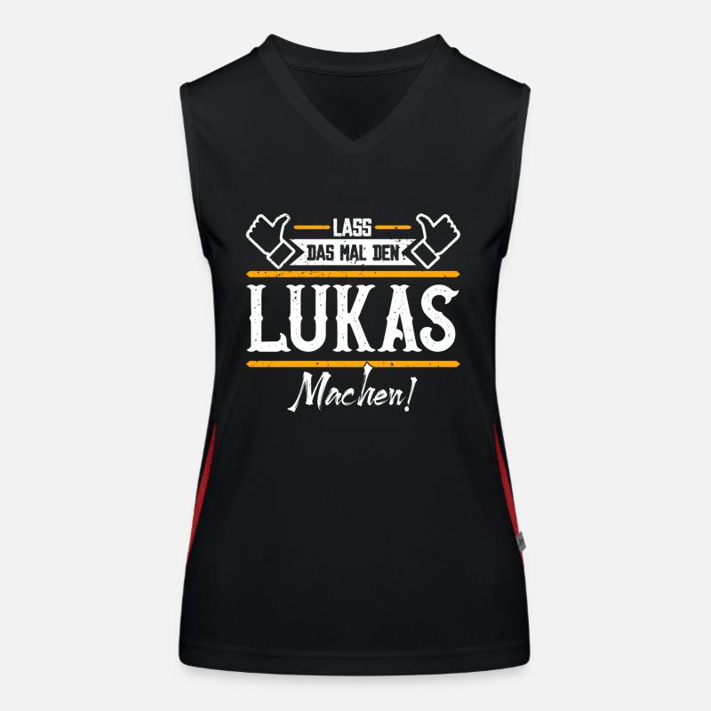 Lukas Geschenkidee Geschenk Geburtstag Funktionelles Kontrast-Tank Top für Frauen