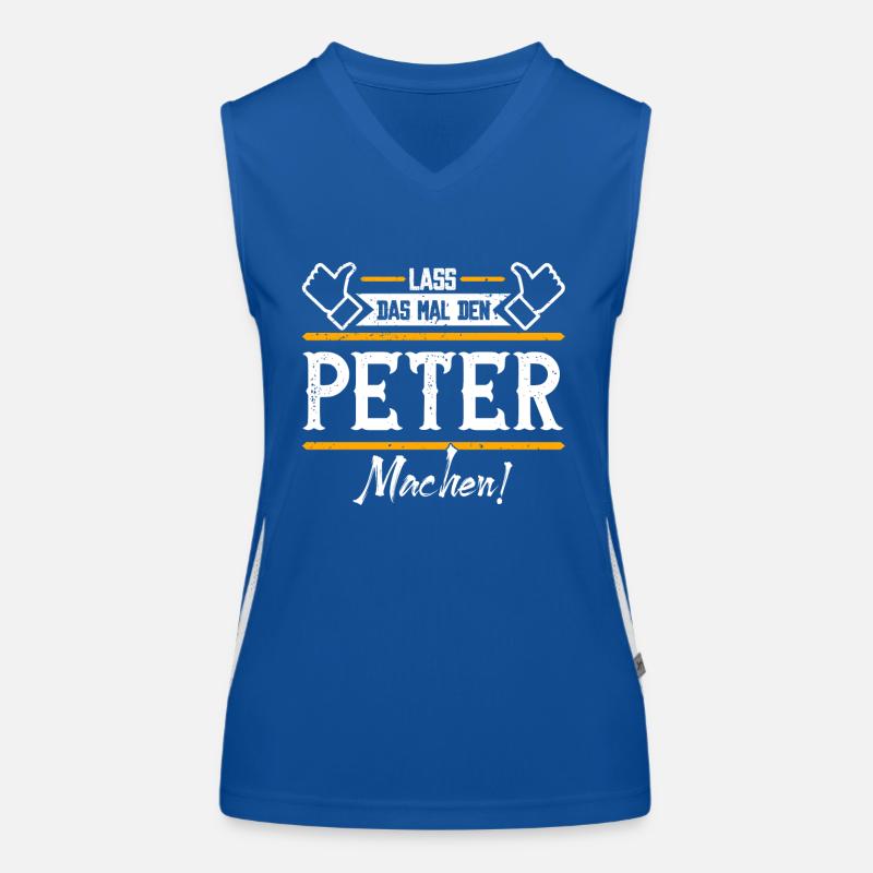 Peter Geschenkidee Geschenk Geburtstag Funktionelles Kontrast-Tank Top für Frauen