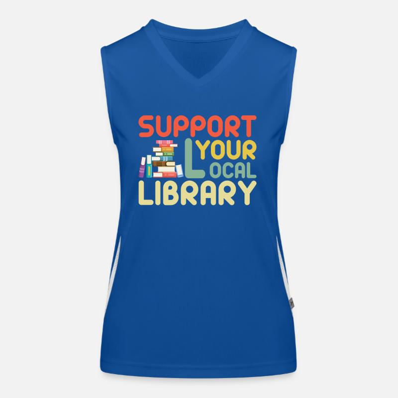Library Librarian Read Women's Functional Contrast Tank Top