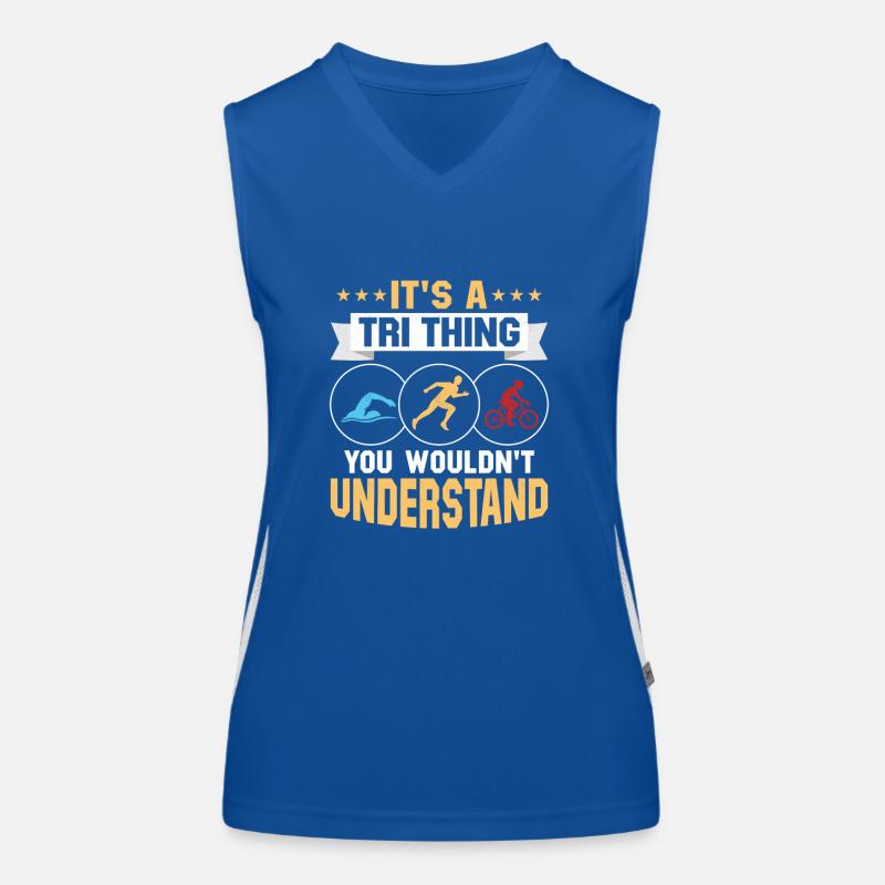 It's a tri thing - you wouldn't understand Triathl Funktionelles Kontrast-Tank Top für Frauen