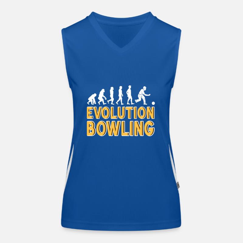 Evolution bowling Funktionelles Kontrast-Tank Top für Frauen