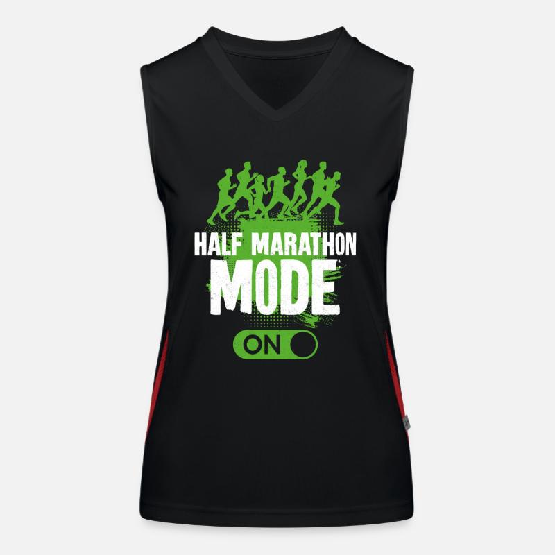 Running Runner Half Marathon Funktionelles Kontrast-Tank Top für Frauen