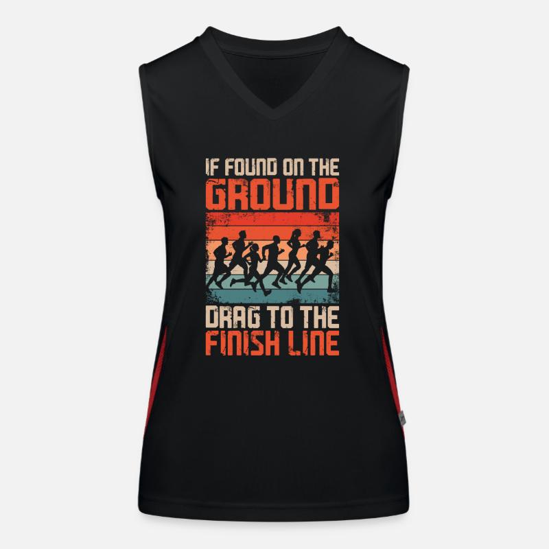 Running Runner Half Marathon Funktionelles Kontrast-Tank Top für Frauen