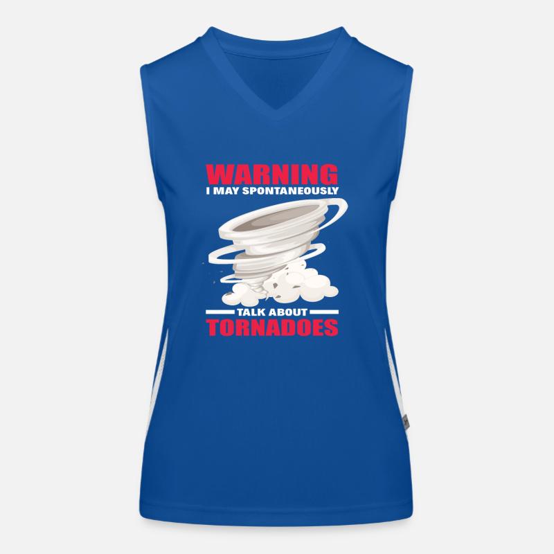 Tornado Lovers Storm Storms Stormchaser Women's Functional Contrast Tank Top