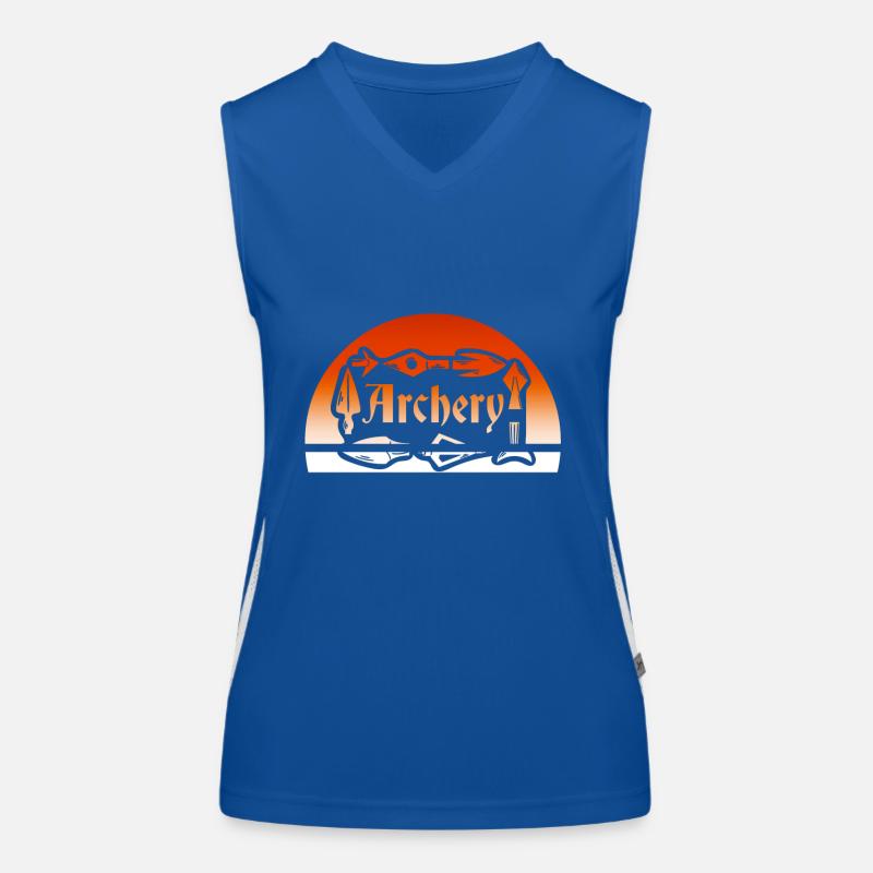 Archery Archer Bow and Arrow Women's Functional Contrast Tank Top