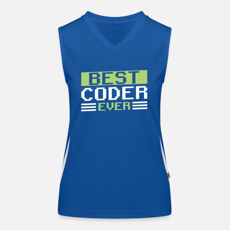Best Programmer Ever Code Coding Coder Women's Functional Contrast Tank Top