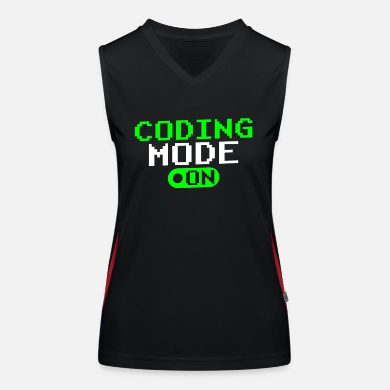 Codeur de codage Mode de programmation A Codeur Débardeur respirant contrasté Femme