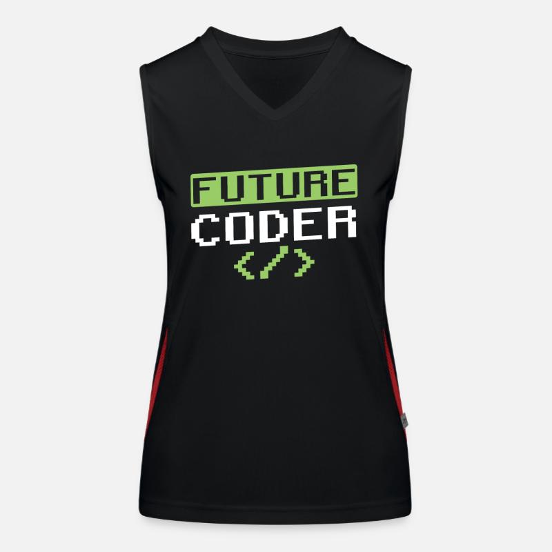 Zukünftiger Coder Coding Programmierer Code Funktionelles Kontrast-Tank Top für Frauen