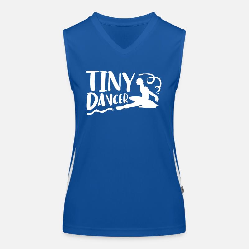 Tiny dancer, ballet dancing Women's Functional Contrast Tank Top