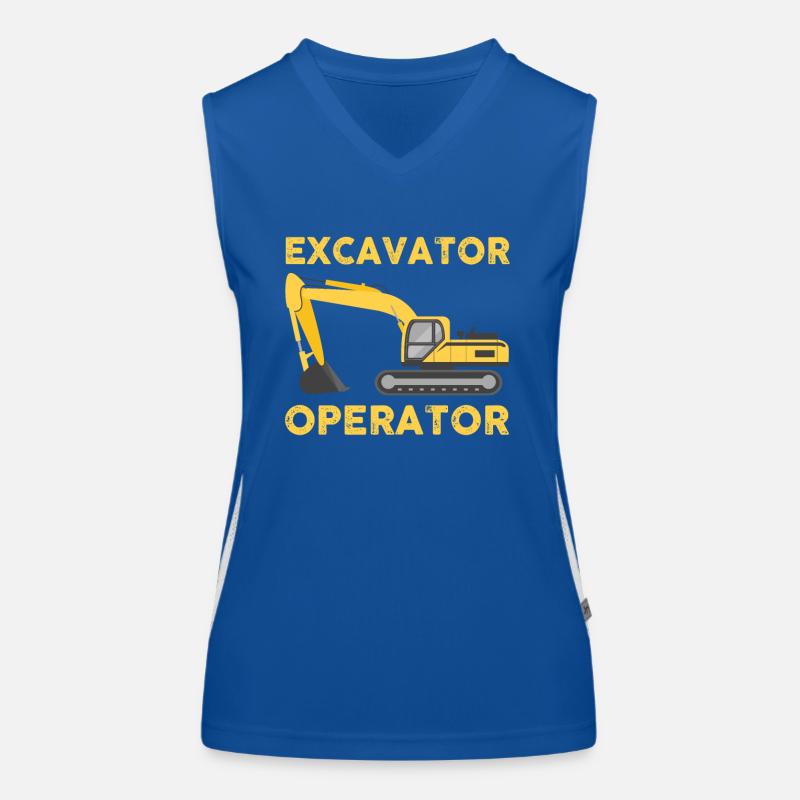 Baggerfahrer Funktionelles Kontrast-Tank Top für Frauen