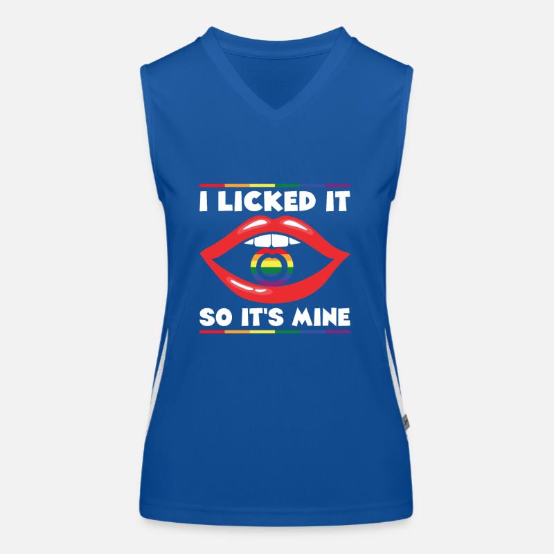 LGBT Human Mensch Regenbogen Geschenkidee Funktionelles Kontrast-Tank Top für Frauen