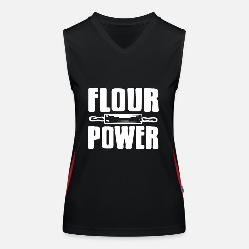 Flour Power Women's Functional Contrast Tank Top