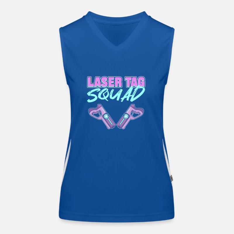 Laser Tag Squad Débardeur respirant contrasté Femme