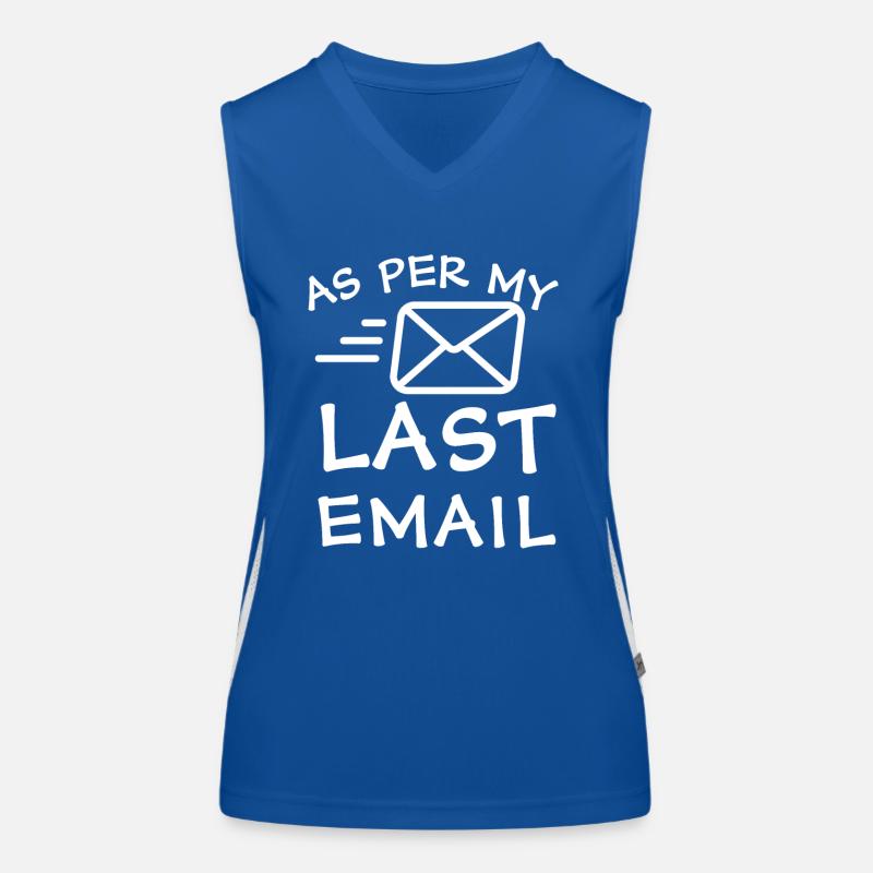 Selon mon dernier e-mail Débardeur respirant contrasté Femme