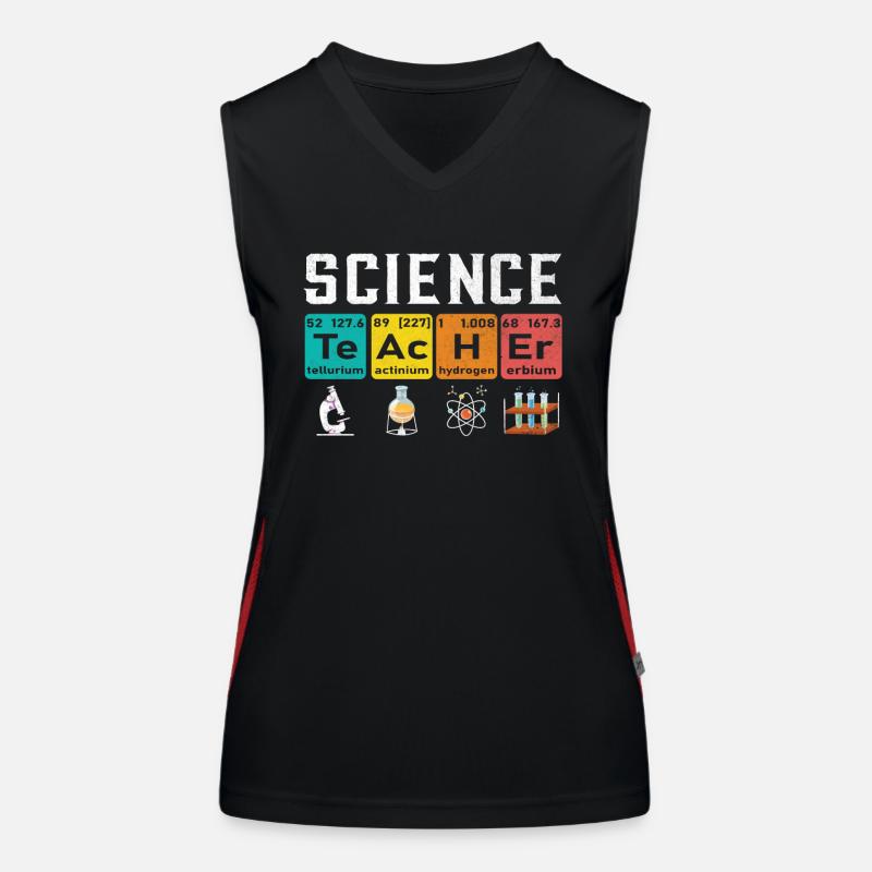 Chemistry Chemist Scientist Teacher Master Women's Functional Contrast Tank Top