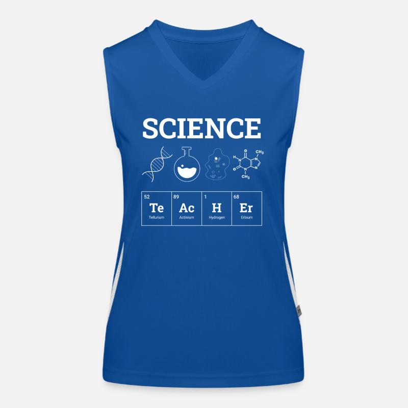 Chemistry Chemist Scientist Teacher Master Women's Functional Contrast Tank Top