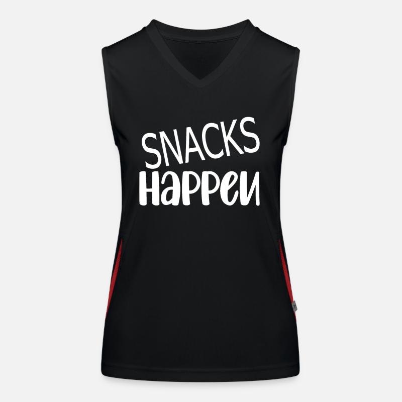 Snack Dinner Food Hungry Snacking Women's Functional Contrast Tank Top