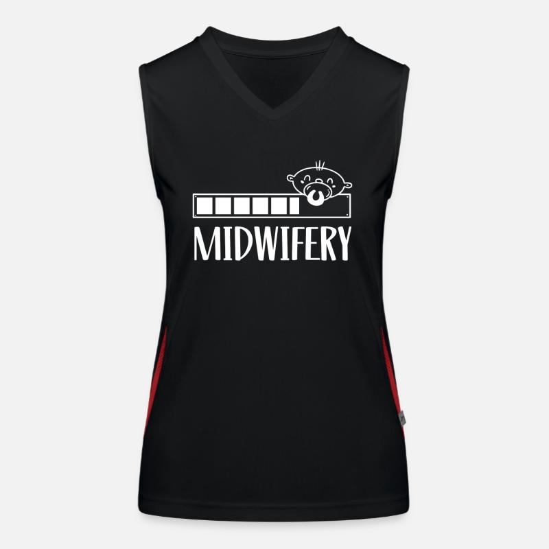 Hebammenwesen Geburtshilfe Beruf Hebamme Hebammen Funktionelles Kontrast-Tank Top für Frauen
