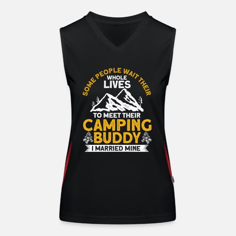 Cool Camping Buddies Gift Camping Buddy Women's Functional Contrast Tank Top